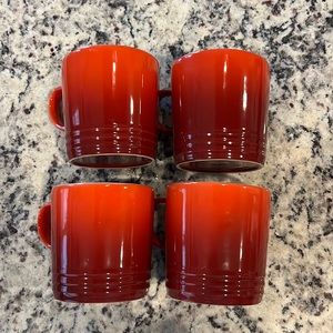 Cerise Le Creuset Mugs Set of 4